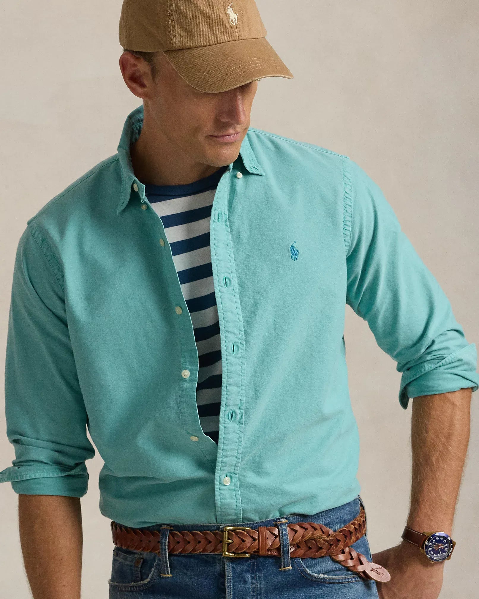 Garment-Dyed Oxford Shirt