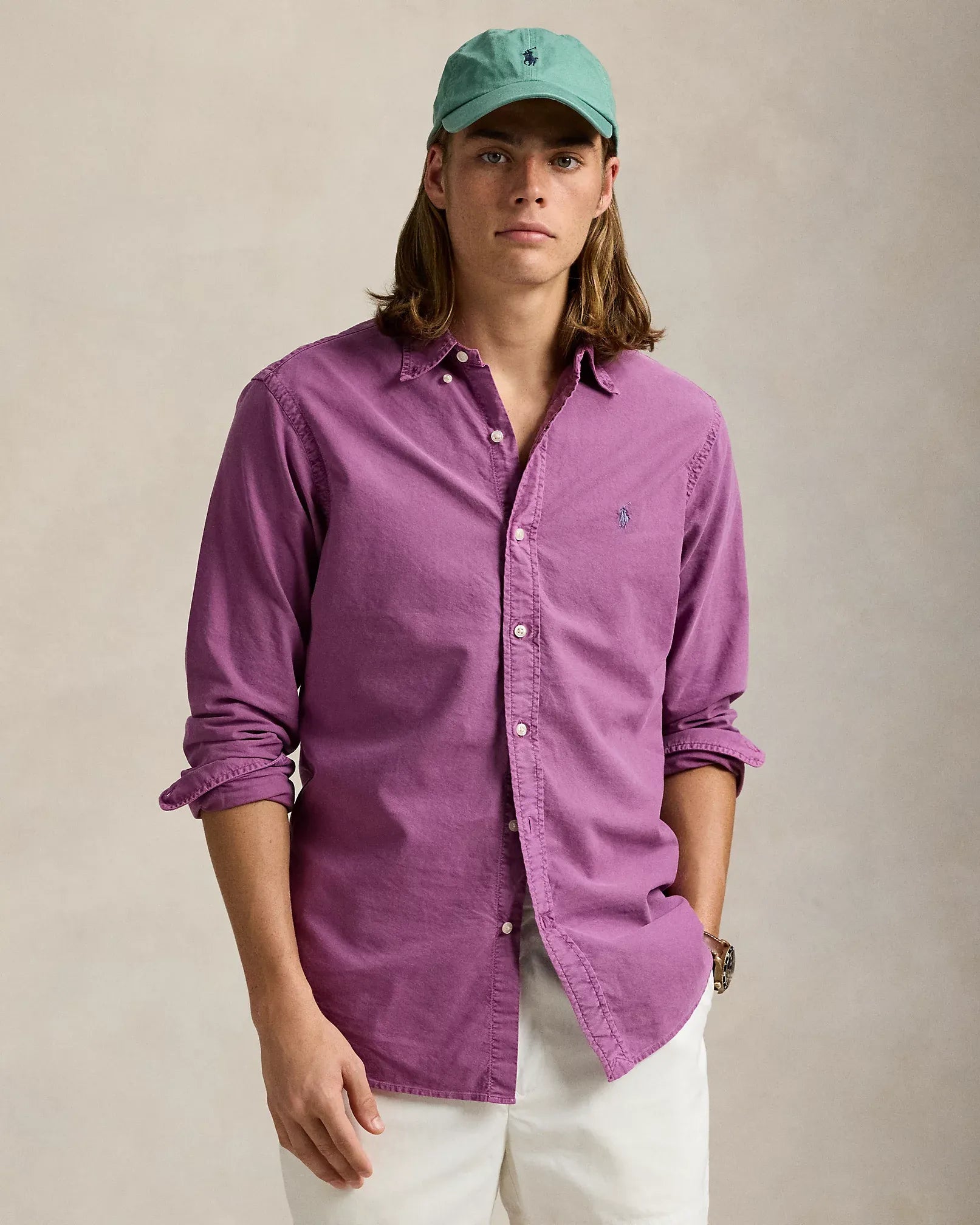 Garment-Dyed Oxford Shirt