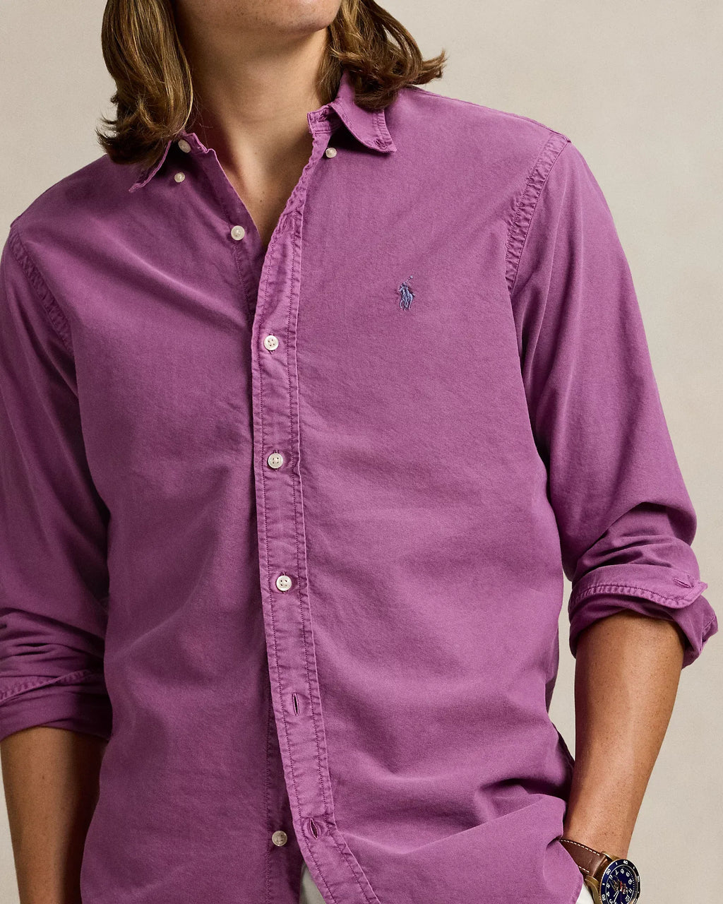 Garment-Dyed Oxford Shirt