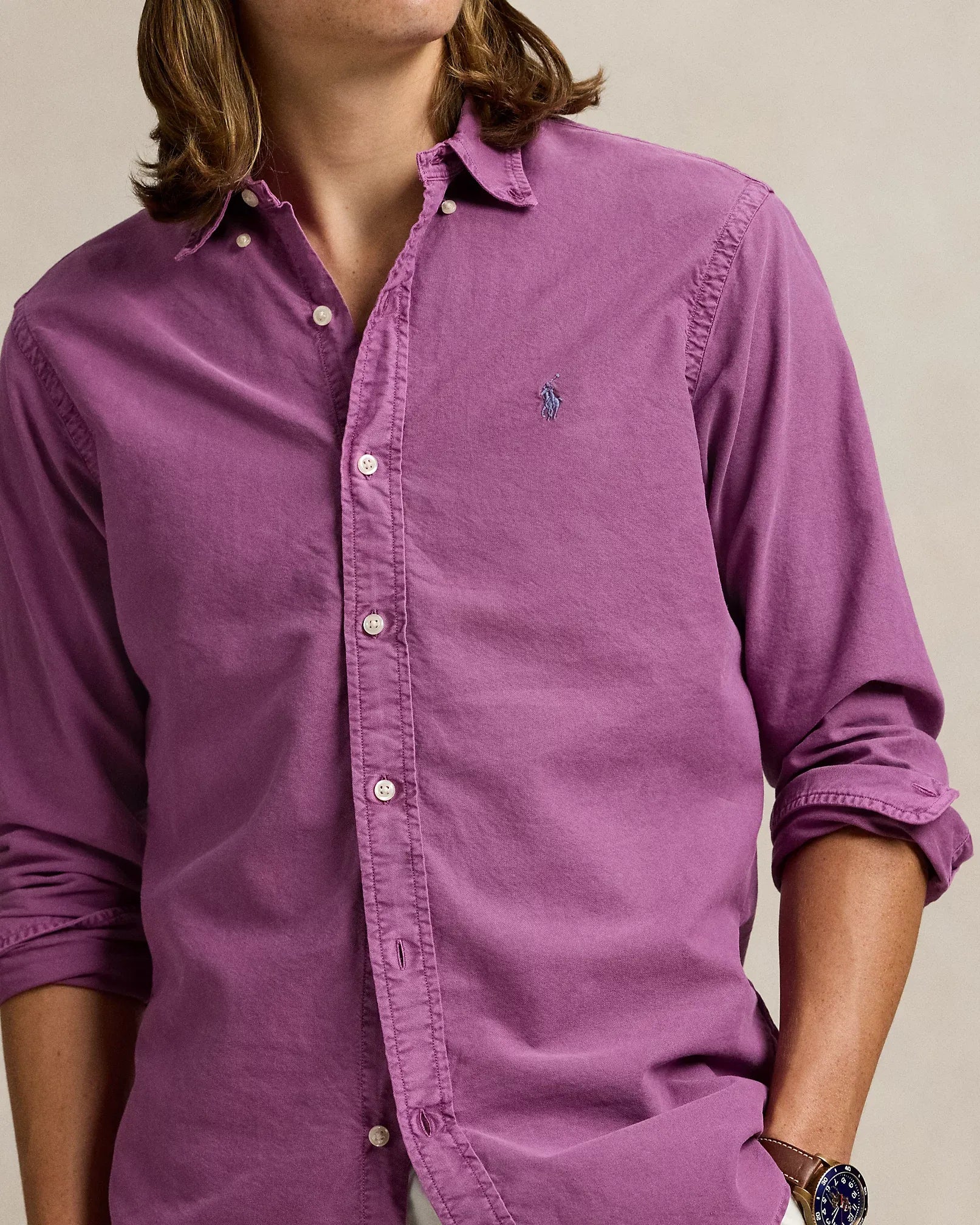 Garment-Dyed Oxford Shirt