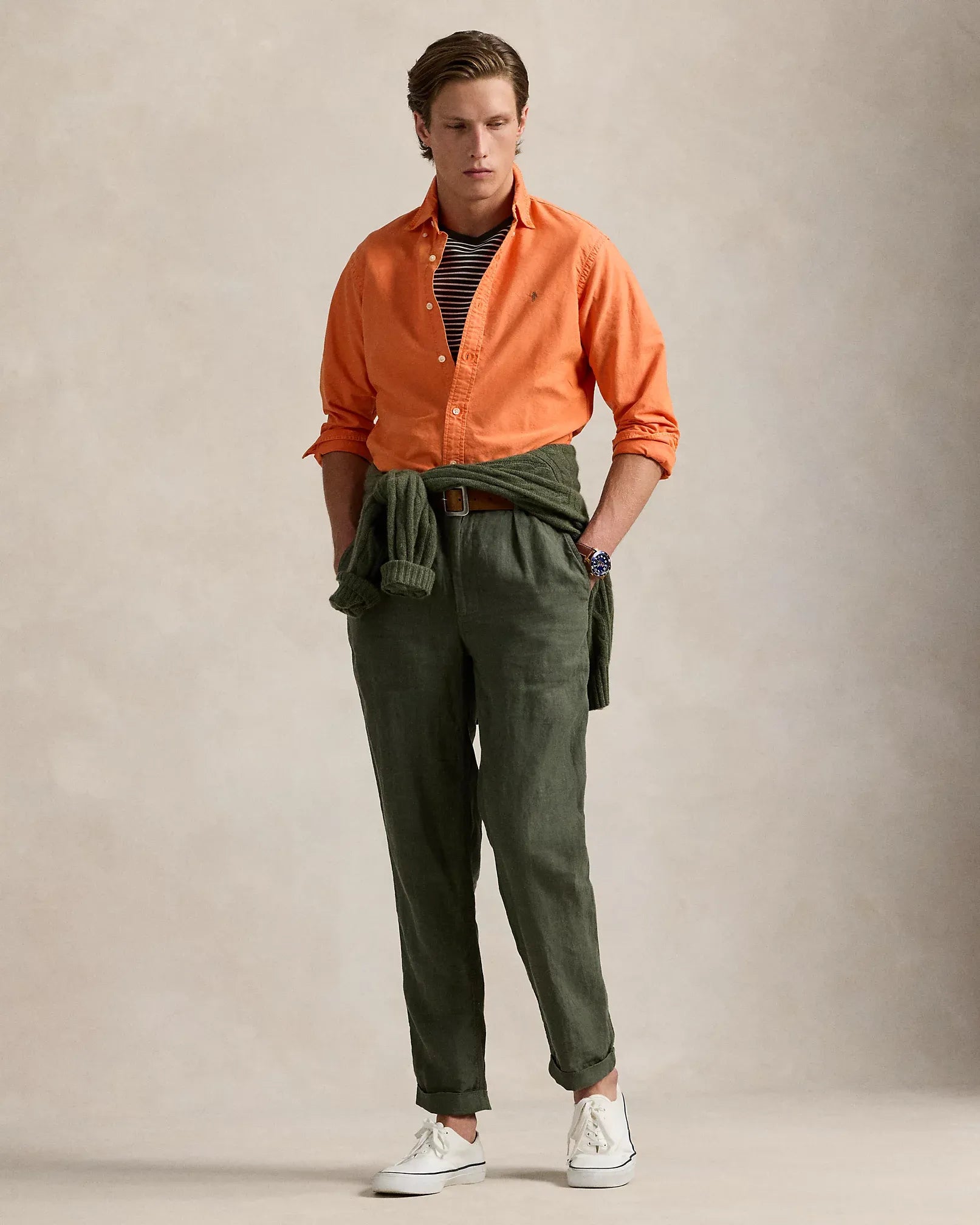 Garment-Dyed Oxford Shirt