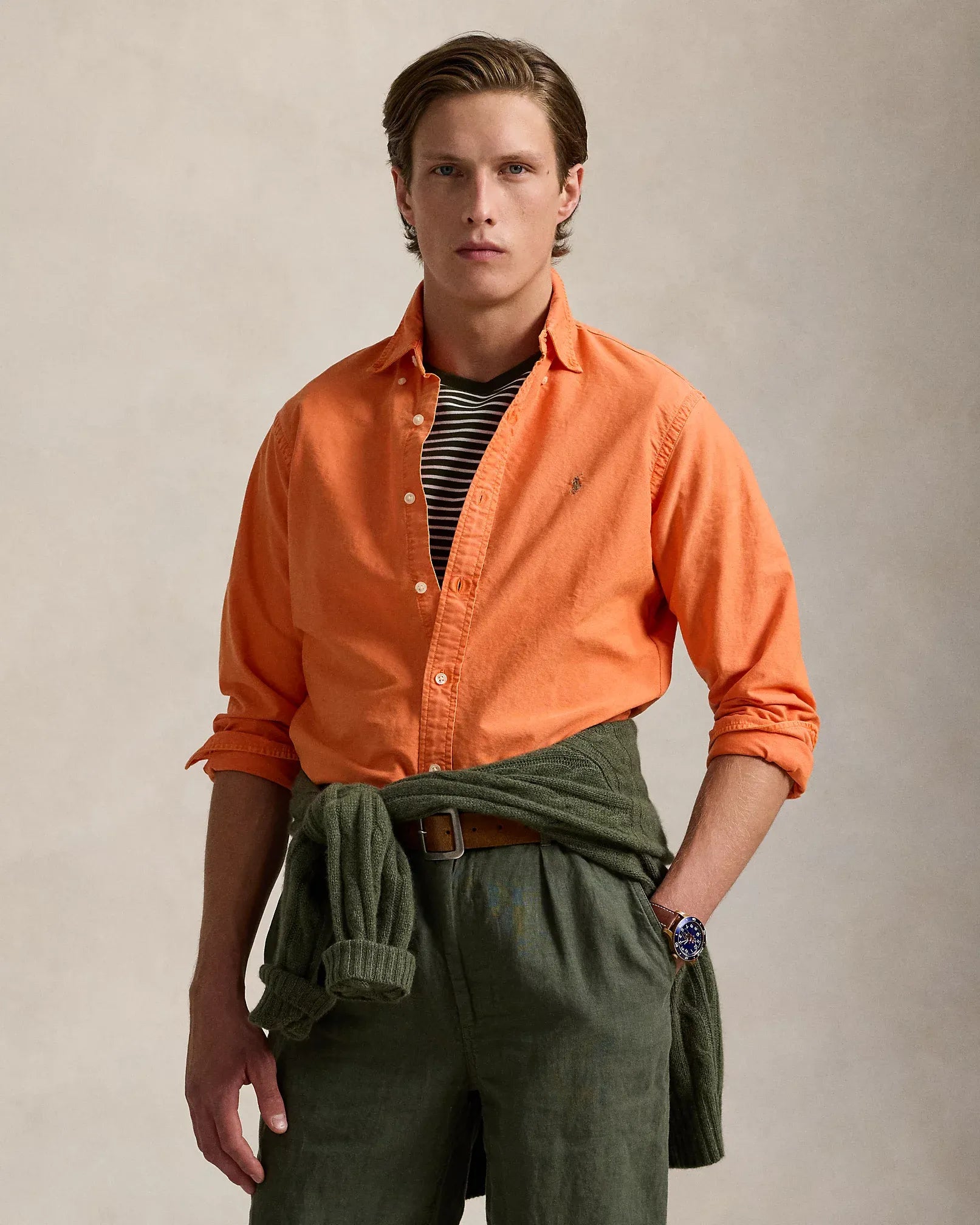 Garment-Dyed Oxford Shirt