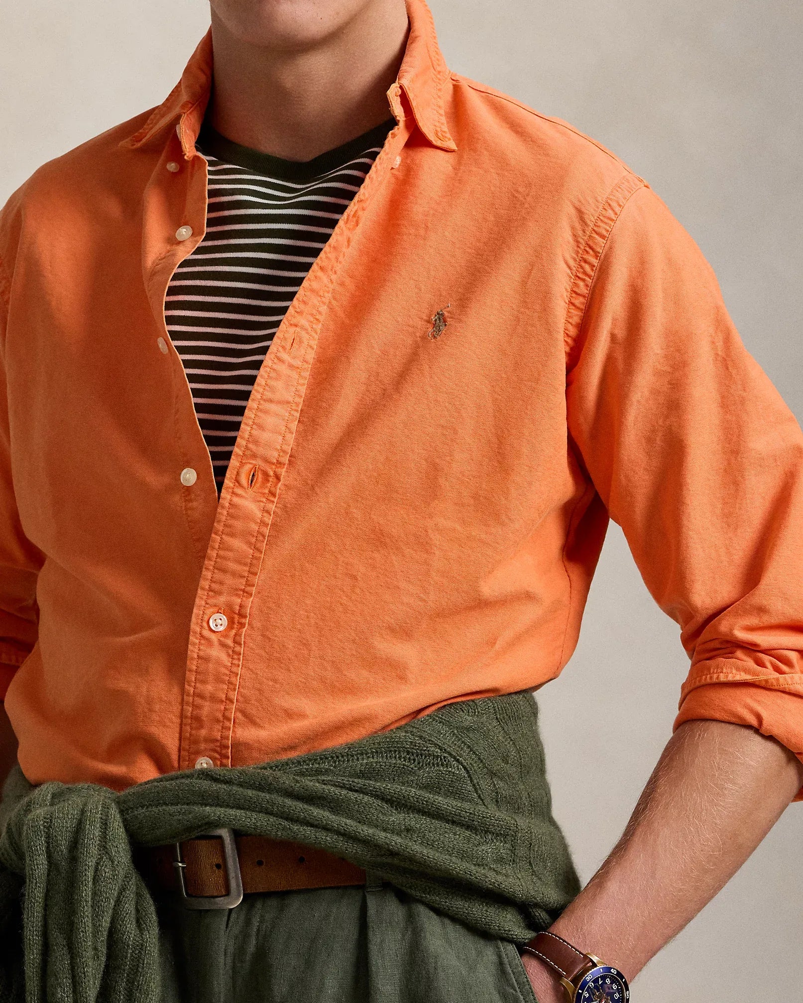 Garment-Dyed Oxford Shirt