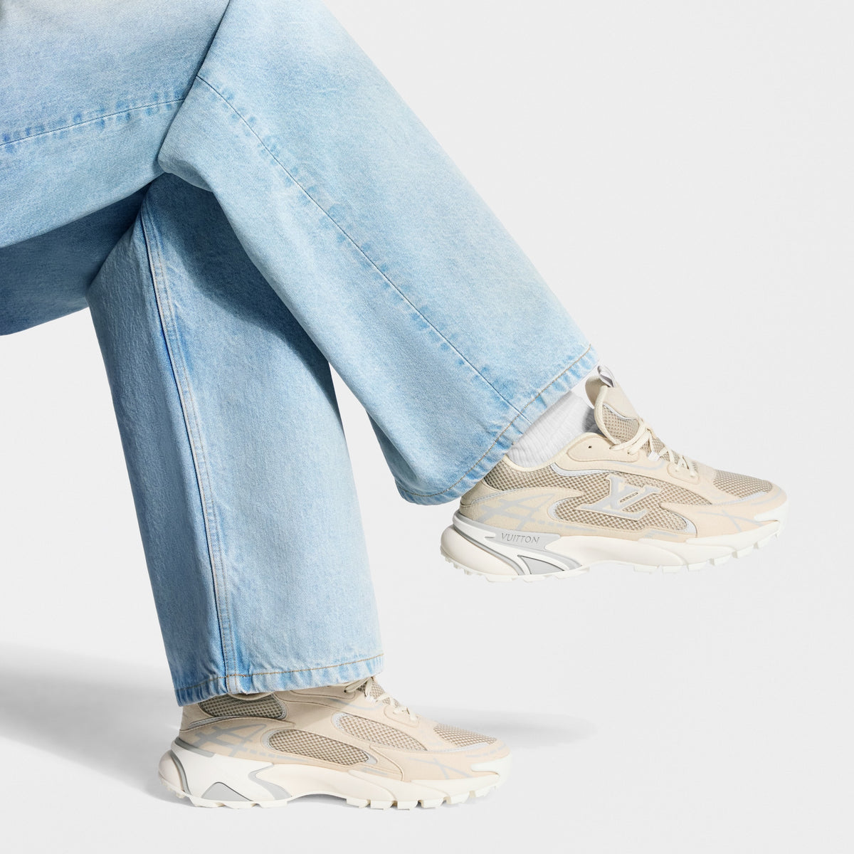 LV Tatic Runner Sneaker White worn