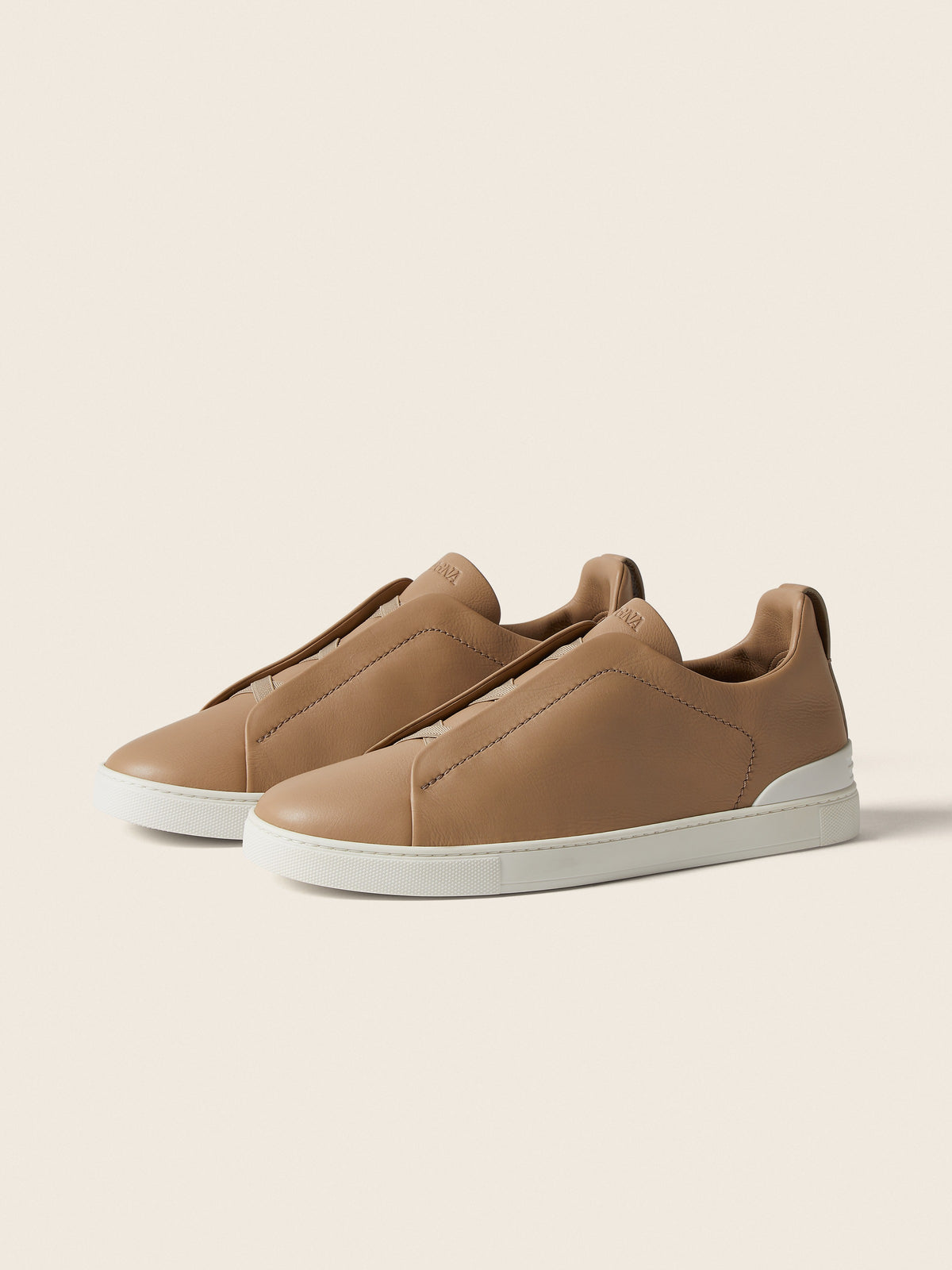 Zegna Triple Stitch SECONDSKIN Sneaker Beige