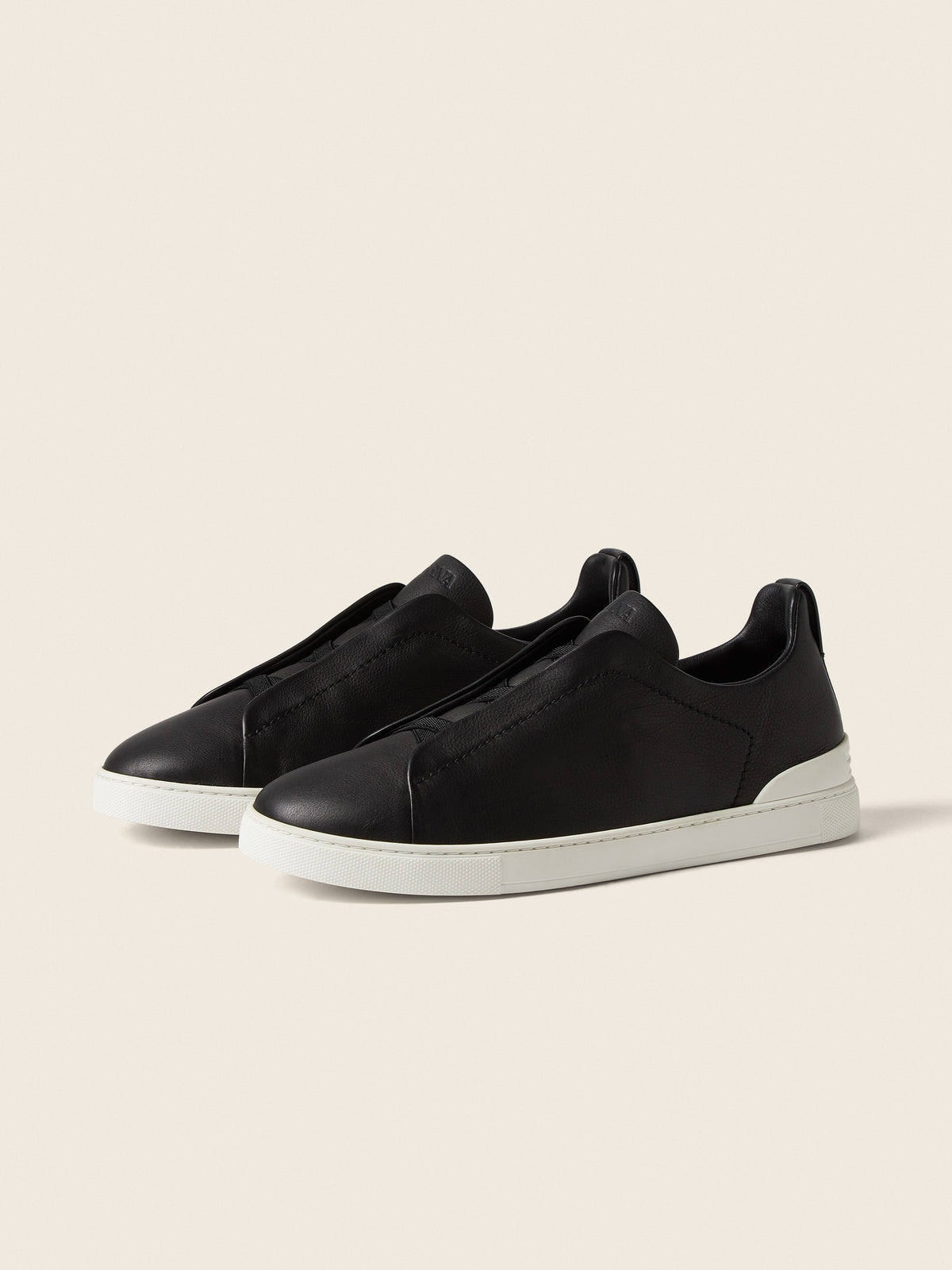 Zegna Triple Stitch SECONDSKIN Sneaker Black