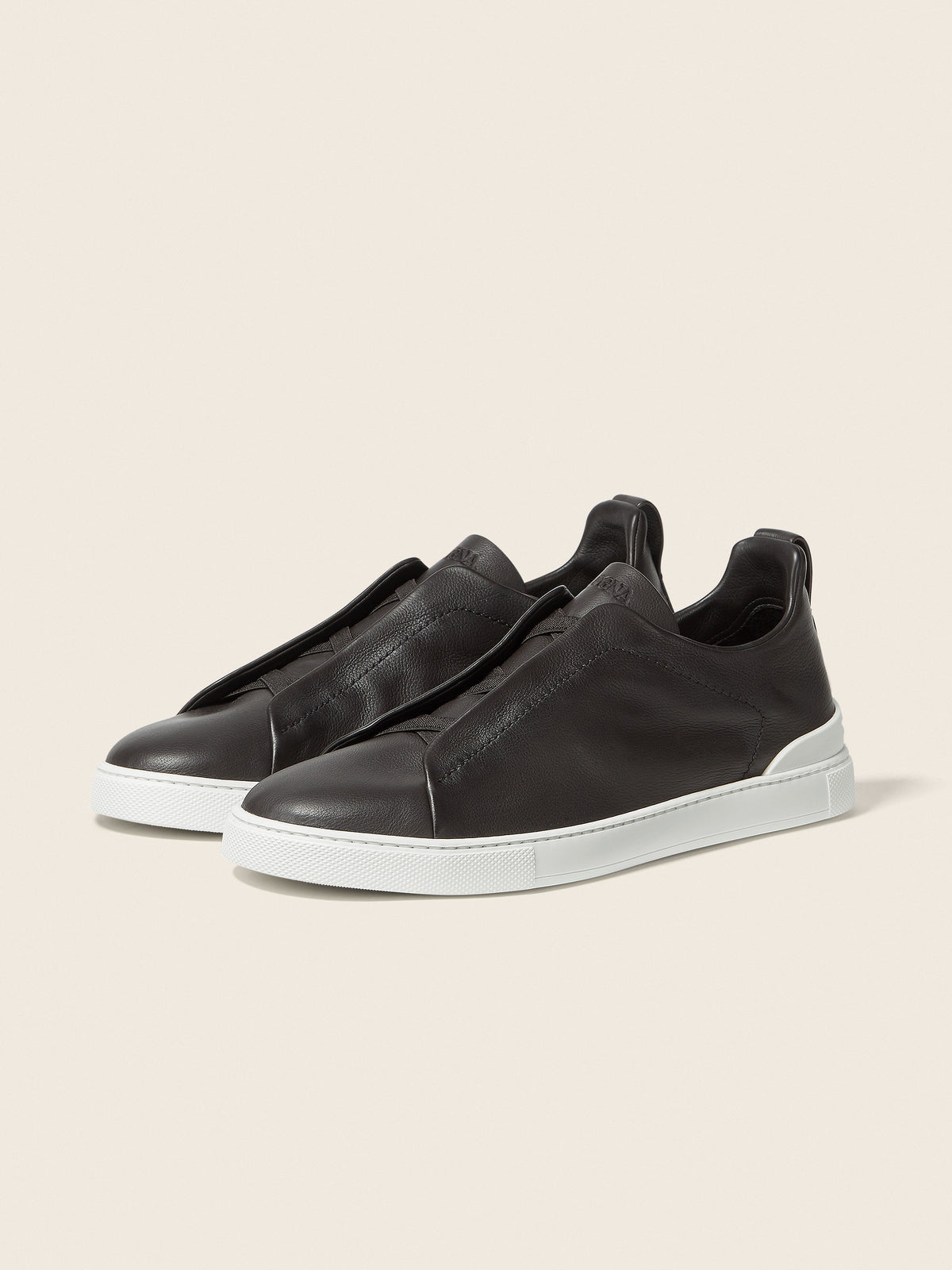 Zegna Triple Stitch SECONDSKIN Sneaker Dark Brown